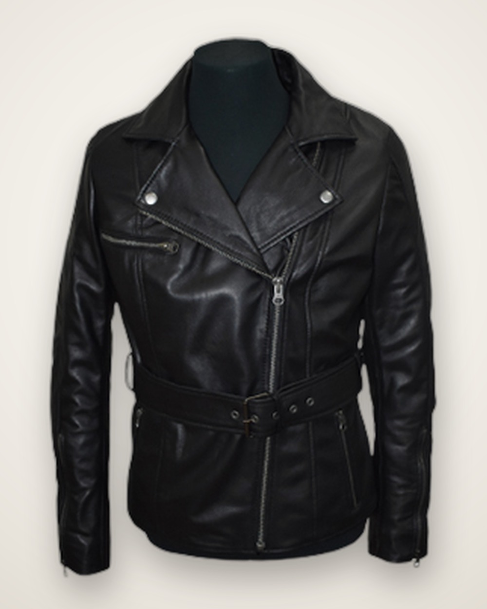 Belted Biker Jacket