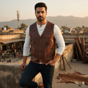 The Power of Simplicity Leather Vest for Men Edition 